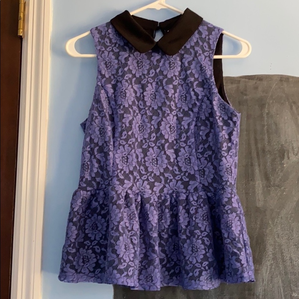 Purple lace Elle blouse
